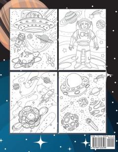 Despacio Libro Para Colorear Para Niños: Increíble libro para colorear del espacio exterior con planetas naves espaciales cohetes astronautas y más ... (ideas para regalos de libros para niños)