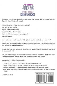 The Funniest Jokes EVERY 8 Year Old Needs to Know: 500 Awesome Jokes Riddles Knock Knocks Tongue Twisters & Rib Ticklers For 8 Year Old Children
