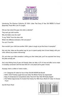 The Funniest Jokes EVERY 8 Year Old Needs to Know: 500 Awesome Jokes Riddles Knock Knocks Tongue Twisters & Rib Ticklers For 8 Year Old Children