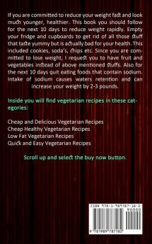 Vegan Diet Recipes: Ultimate Vegan 30-Day Step-By-Step Guide for Losing Weight and Living an Amazing Healthy Lifestyle for Vegetarians (Fat Loss Forever)