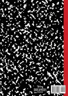 Marble Notebook A4: Black and Red Spine College Ruled Journal: 13 (School Exercise Books A4)