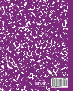 Marbled Composition Notebook: Purple Marble Wide Ruled Paper Subject Book: 13 (School Essentials)