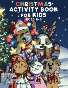 Christmas Activity Book for Kids Ages 6-8