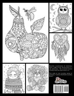 The Ultimate Random Coloring Book for Adults: Animals Vehicles People Fruit and More!