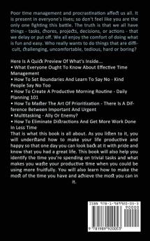 Productivity: Ultimate Techniques to Overcome Procrastination and Boost Your Productivity by Mastering Difficult Tasks and Kicking Laziness (Self Discipline for Beginners)