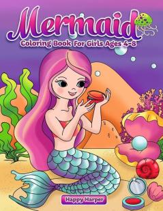 Mermaid Coloring Book: Ages 4-8