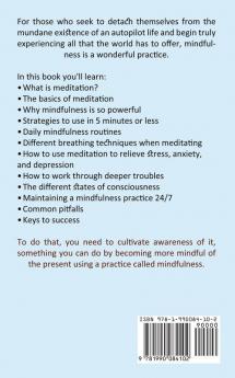 Mindfulness Workbook: Relieve Stress and Anxiety and Sustain Peace and Happiness (How To Fight Addiction and Cure Anxiety through Meditation)