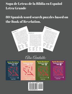 Spanish Word Search Puzzles For Adults: Bible Vol. 5 Book of Revelation Large Print