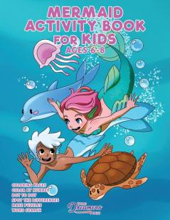 Mermaid Activity Book for Kids Ages 6-8