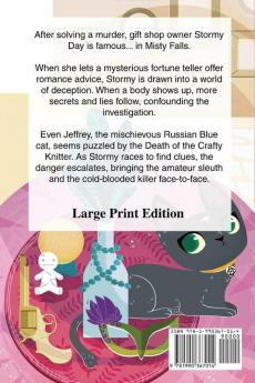 Death of a Crafty Knitter - Large Print: 2 (Stormy Day Mystery)