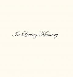 In Loving Memory Funeral Guest Book Celebration of Life Wake Loss Memorial Service Condolence Book Church Funeral Home Thoughts and In Memory Guest Book (Hardback)