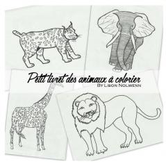 Le petit livret des animaux à colorier