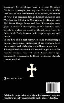 Heaven and Hell: Heaven and its wonders and Hell From things heard and seen (Annotated-Large Print)