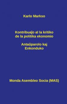 Kontribuaĵo al la kritiko de la politika ekonomio: Antaŭparolo kaj Enkonduko