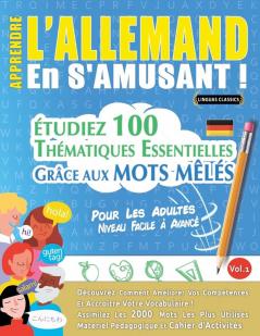 APPRENDRE L'ALLEMAND EN S'AMUSANT - POUR LES ADULTES