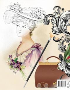 Yesteryear's Victorian Fashion and Accessories: coloring book for adults relaxation Greyscale