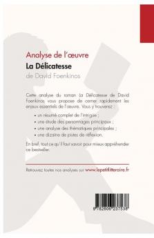 La Délicatesse de David Foenkinos (Analyse de l'oeuvre): Comprendre la littérature avec lePetitLittéraire.fr