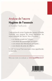 Hygiene de l'assassin d'Amelie Nothomb (Analyse de l'oeuvre): Comprendre la littérature avec lePetitLittéraire.fr