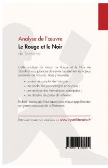 Le Rouge et le Noir de Stendhal (Analyse de l'oeuvre): Comprendre la littérature avec lePetitLittéraire.fr