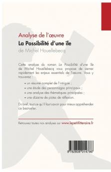 La Possibilité d'une île de Michel Houellebecq (Analyse de l'oeuvre): Comprendre la littérature avec lePetitLittéraire.fr