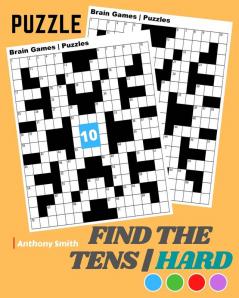 NEW!! Find the Tens Math Puzzle For Adults - Hard Challenging Math Activity Book For Adults