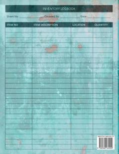 Inventory Log Book