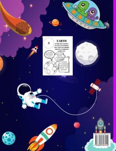 Space and Planets Coloring Book Learning & Activity