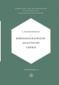 R��ntgenographisch-Analytische Chemie