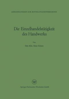 Die Einzelhandelst��tigkeit des Handwerks