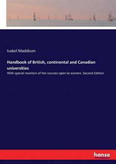 Handbook of British continental and Canadian universities