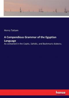 A Compendious Grammar of the Egyptian Language