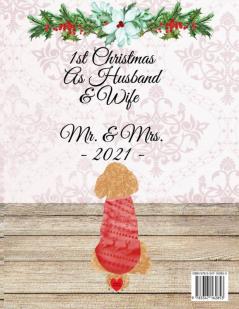 Our First Year Married Journal: Our First Christmas Married Notepad - Personal Birthday Gift For Mr and Mrs 2021 - 1st Year Married Couple Composition ... Fireplace Hubby Wifey With Tartan