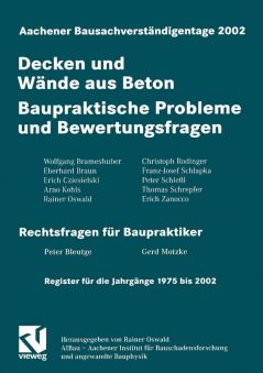 Aachener Bausachverst��ndigentage 2002