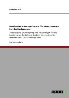 Barrierefreie Lernsoftware für Menschen mit Lernbehinderungen