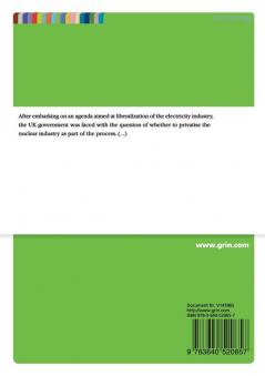 Is nuclear privatisation an option in energy policy? A case study of the UK