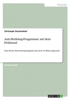 Anti-Mobbing-Programme auf dem Pr��fstand