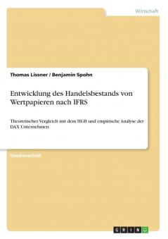 Entwicklung des Handelsbestands von Wertpapieren nach IFRS