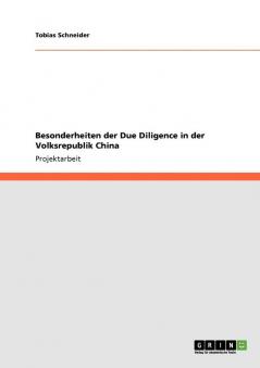 Besonderheiten der Due Diligence in der Volksrepublik China
