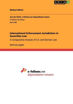 International Enforcement Jurisdiction in Securities Law