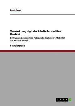 Vermarktung digitaler Inhalte im mobilen Kontext