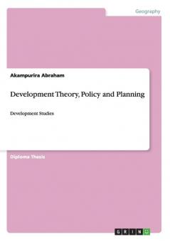 Development Theory Policy and Planning