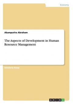 The Aspects of Development in Human Resource Management