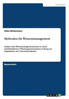 Methoden für Wissensmanagement