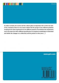 Cultural Differences in FMCG Marketing in the German and the Indian Market