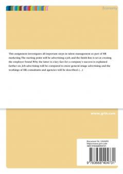 Talent Management and HR Marketing. From Job Advertising to Employer Branding