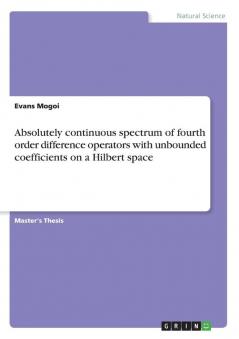 Absolutely continuous spectrum of fourth order difference operators with unbounded coefficients on a Hilbert space