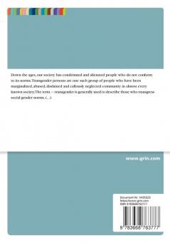 Transgender. A Marginalized and Stigmatized Community