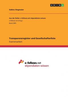 Transparenzregister und Gesellschafterliste