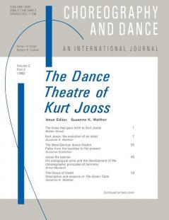 Dance Theatre of Kurt Jooss