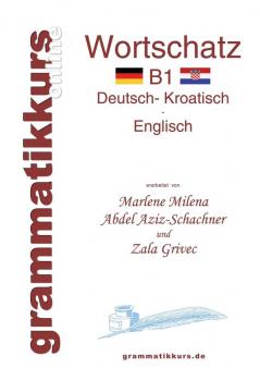 Wörterbuch Deutsch - Kroatisch - Englisch Niveau B1